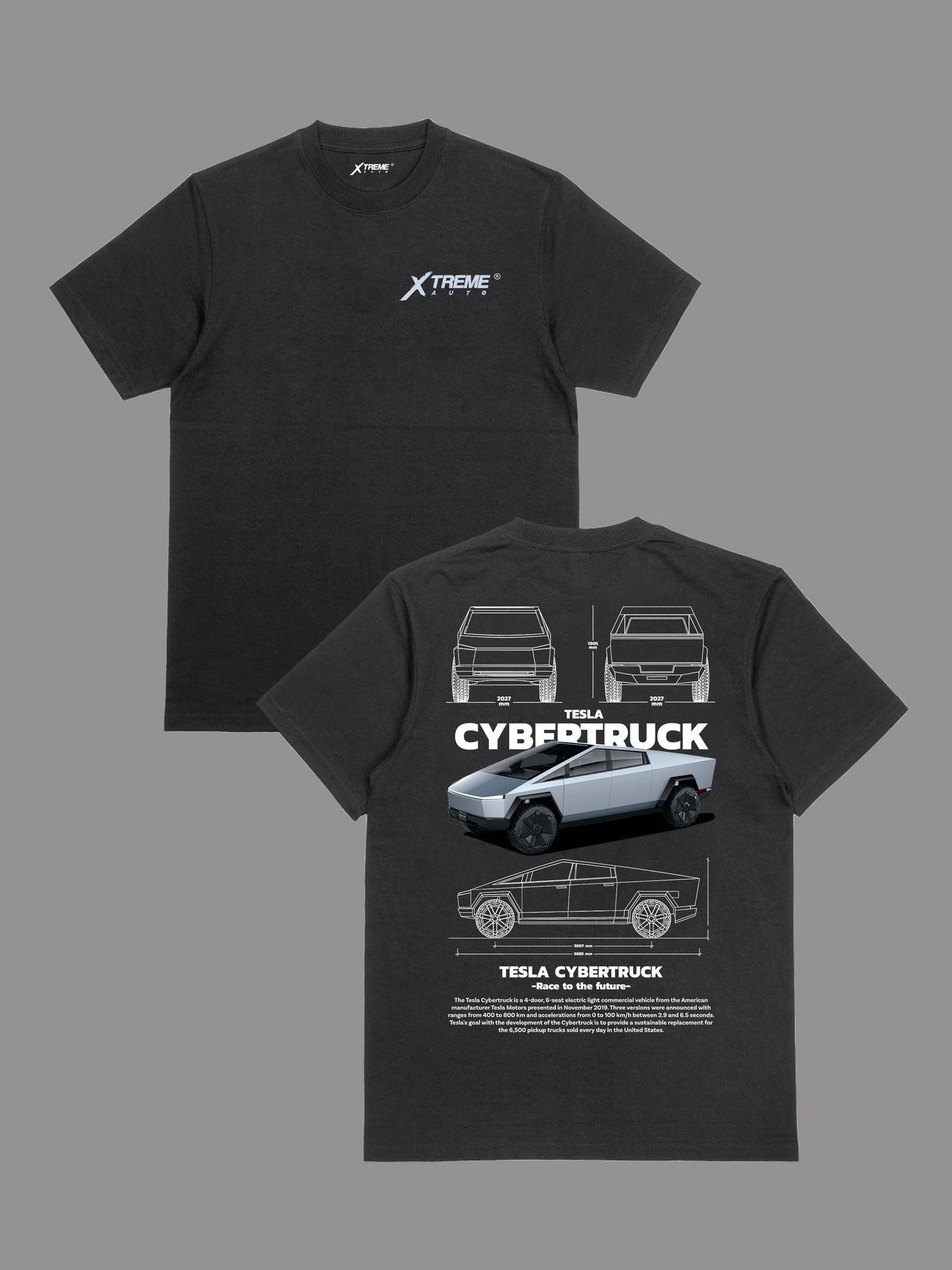 11,600 ENTRIES - CYBERTRUCK T-SHIRT