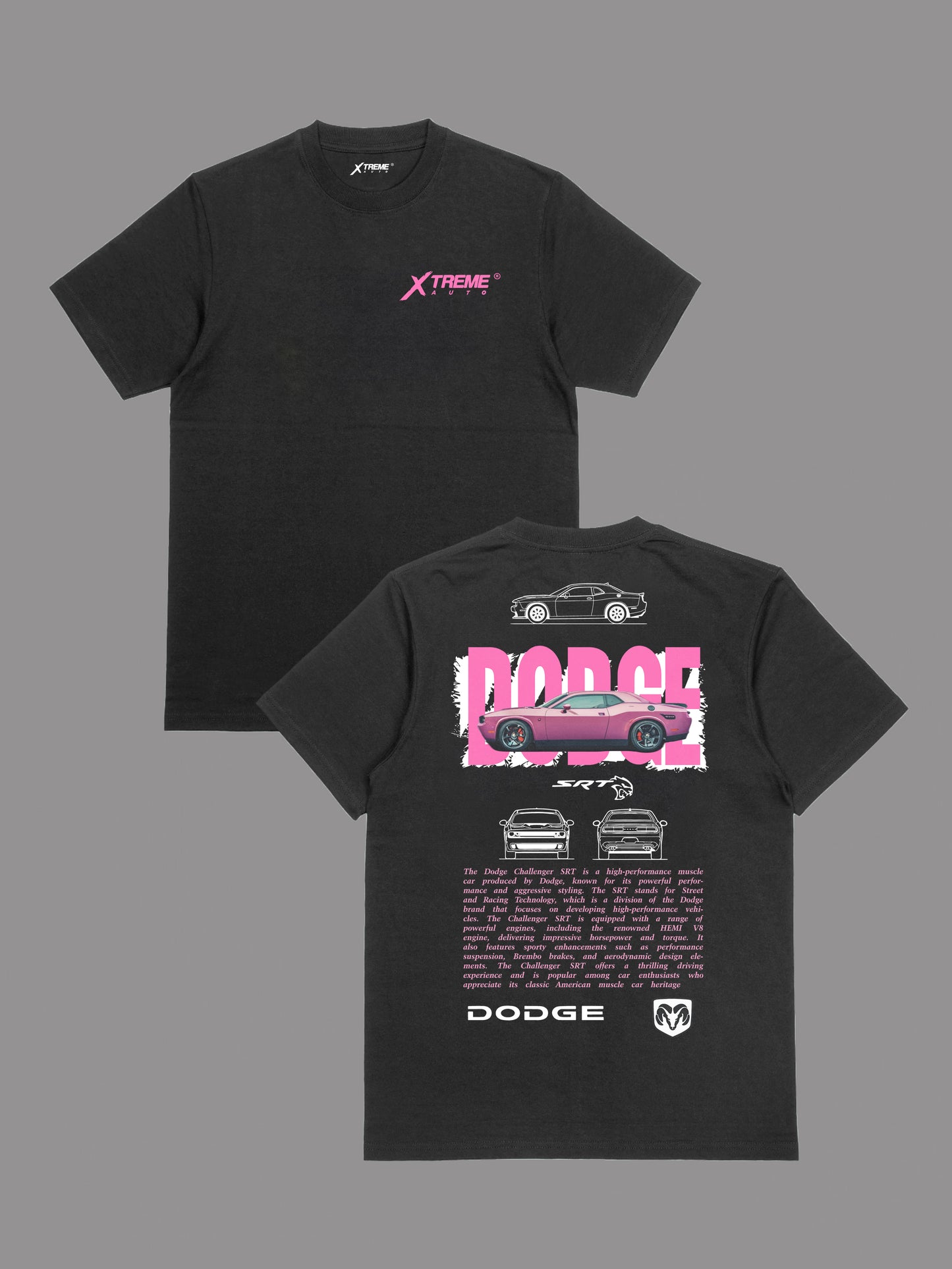 11,600 ENTRIES - DODGE PINK T-SHIRT