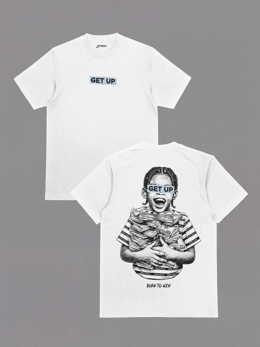 "GET UP " T SHIRT