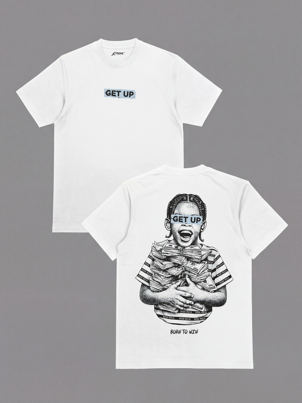 "GET UP " T SHIRT