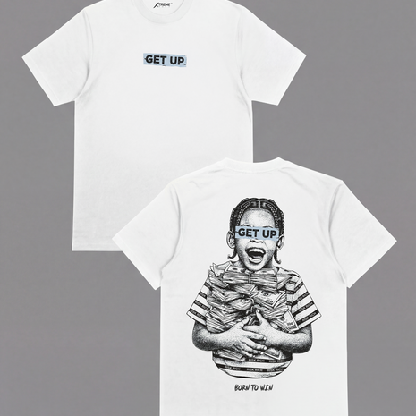 "GET UP " T SHIRT