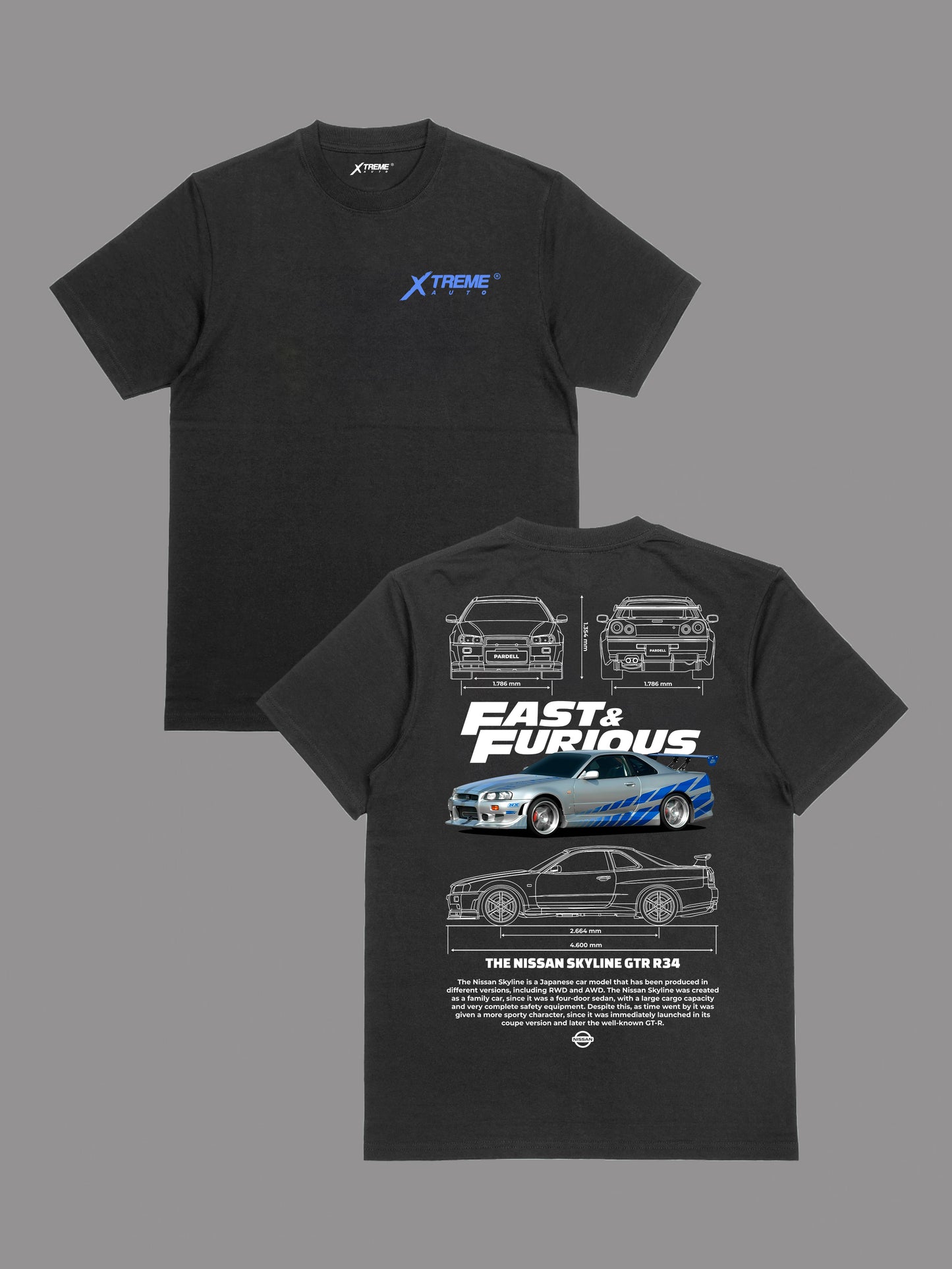 11,600 ENTRIES - Skyline Fast & Furious T-SHIRT